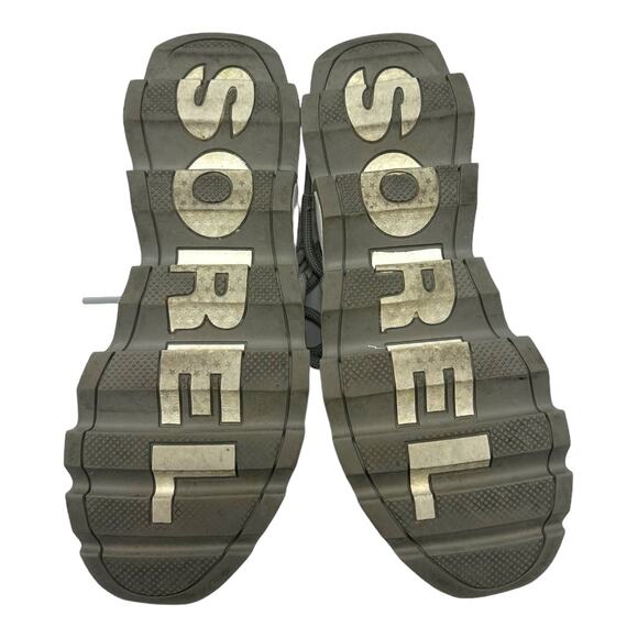 Sorel Kinetic Lace Sneakers White Gray Knit Shoes Size 7 - Picture 5 of 8